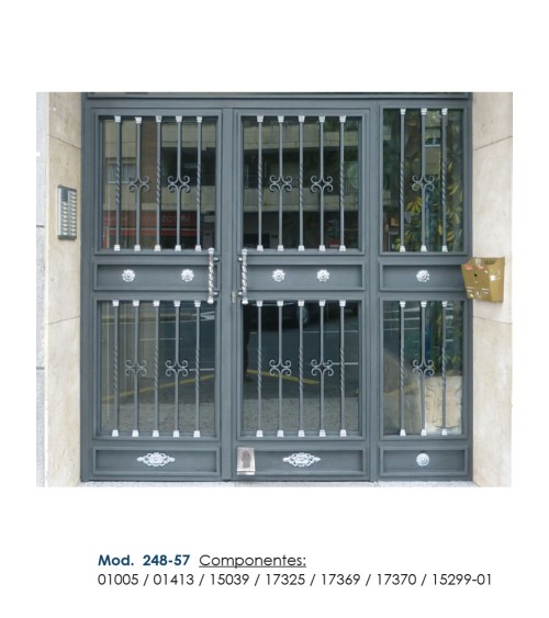 Balaustre Forjado Volutas Dobles Cuadrado de 14mm -16mm