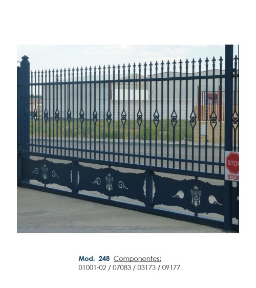 Balaustre Forjado Doble Corazón Cuadrado de 16mm