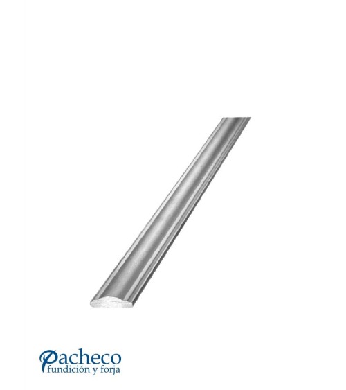 Pasamanos de Forja Liso con Pliegues Media Caña 50x14 - 40x12 mm