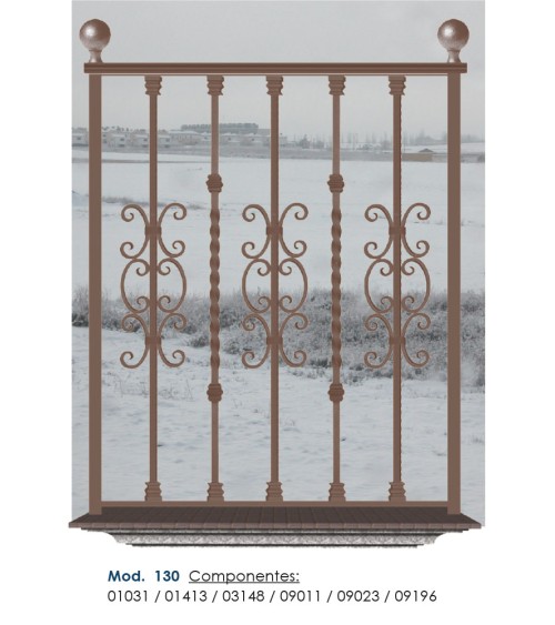 Balaustre Forjado Ces Centrales Cuadrado 16 mm