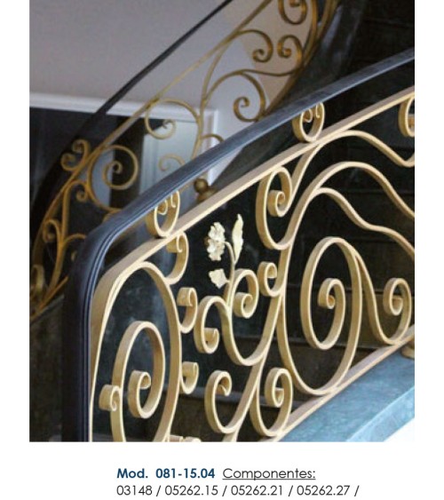 Pasamanos de Forja Liso con Pliegues Media Caña 50x14 - 40x12 mm