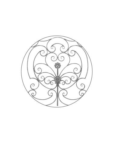 Balaustrada de Forja Eses y Volutas Pletina 16x8 mm