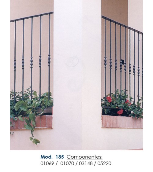 Pasamanos de Forja Liso con Pliegues Media Caña 50x14 - 40x12 mm