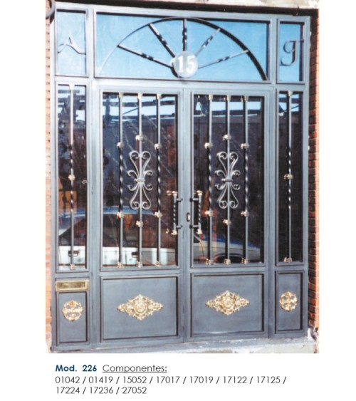 Balaustre Forjado Adorno Latón Brillo Cuadrado 16 mm