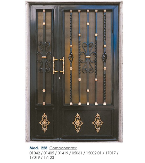 Balaustre Forjado Adorno Latón Brillo Cuadrado 16 mm