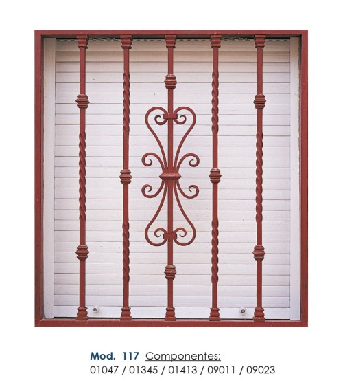 Balaustre Forjado Adorno Hierro Cuadrado 16 mm