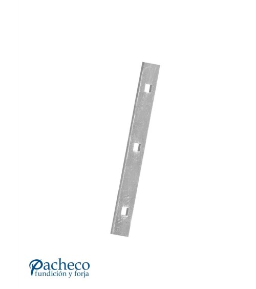 Pletina Troquelada de Forja de 40x8 mm - Agujeros Cuadrados de 14-16-20 mm