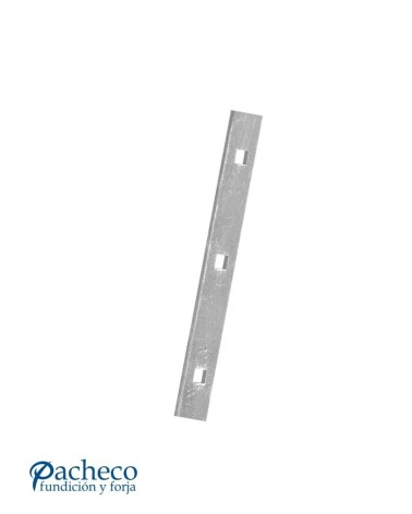 Pletina Troquelada de Forja de 40x8 mm - Agujeros Cuadrados de 14-16-20 mm