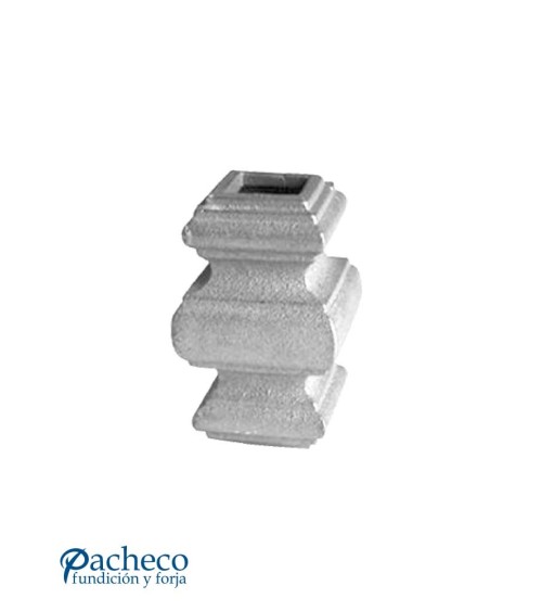 Macolla de Hierro Fundido Cuadrada para Cuadrado 16 mm