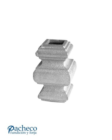 Macolla de Hierro Fundido Cuadrada para Cuadrado 16 mm