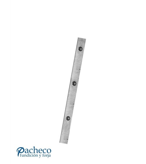 Pletina Lisa de Forja con Clavos 30 mm x 6 mm x 2000 mm