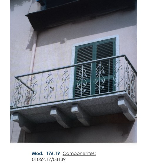 Balaustre Forjado Entorchado Ces y Hojas forja Cuadrado 14 mm