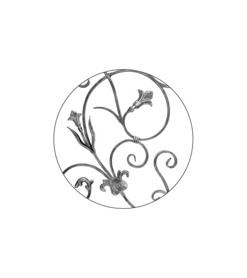 Balaustrada de Forja Izq Hojas de Forja Pletina 16x8 mm