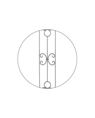 Balaustrada de Forja Alargada Ces de Forja Redondo 10 mm