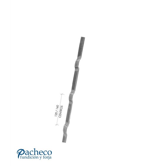 Pletina Quebrada de Forja de 20x4 mm