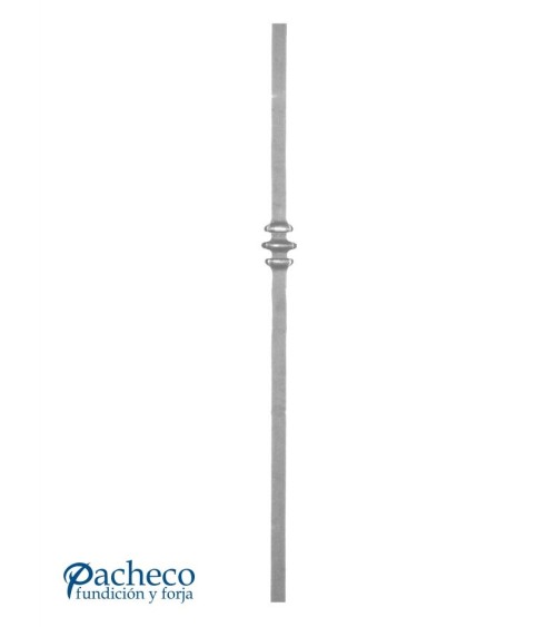 Arranques de Forja para Escalera Triple Anillo Cuadrado 30 mm