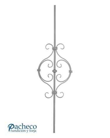 Balaustre Forjado Ces Centrales Cuadrado 12 mm