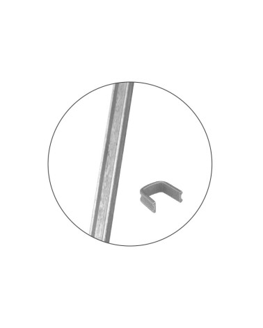 Pletina de Forja para Grapas y Lazos de 14x4 mm