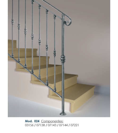 Pasamanos de Forja Liso Media Caña 30x8 - 40x10 - 50x10 mm