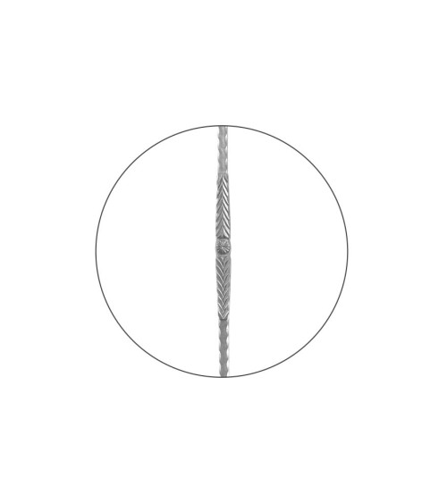 Arranques de Forja Martillado para Escalera y Espiga Central Cuadrado 30 mm