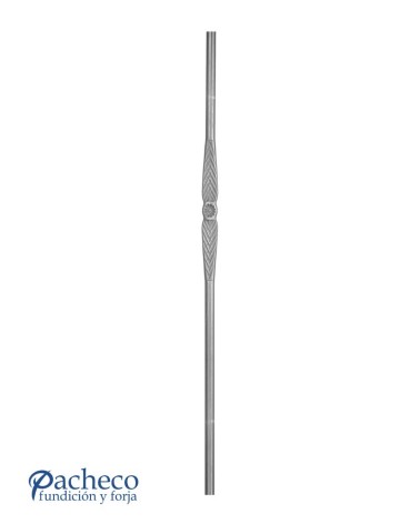 Arranques de Forja para Escalera Espiga Central Cuadrado 30 mm