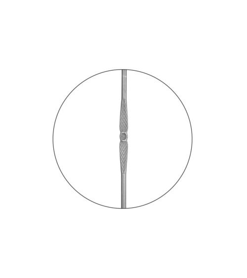 Arranques de Forja para Escalera Espiga Central Cuadrado 30 mm