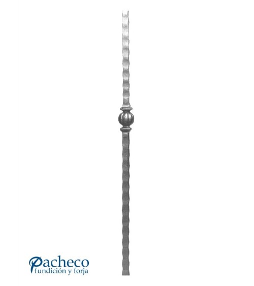 Arranques de Forja para Escalera  Martillado con Bola de Forja Central Cuadrado 30 mm