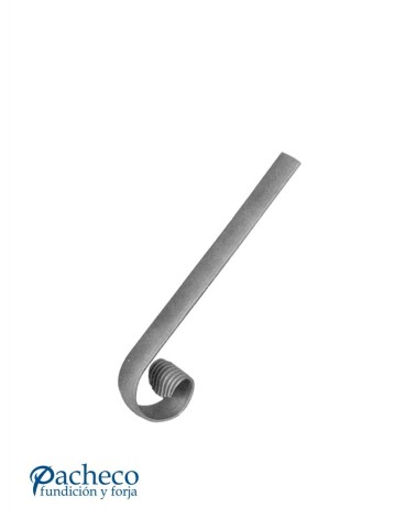 Remate para Pasamanos de Forja en Caracol Liso Media Caña 40x10 - 50x10 mm