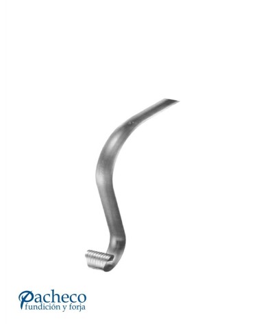 Remate para Pasamanos de Forja con Curva Abierta Liso Media Caña 40x10 - 50x10 mm