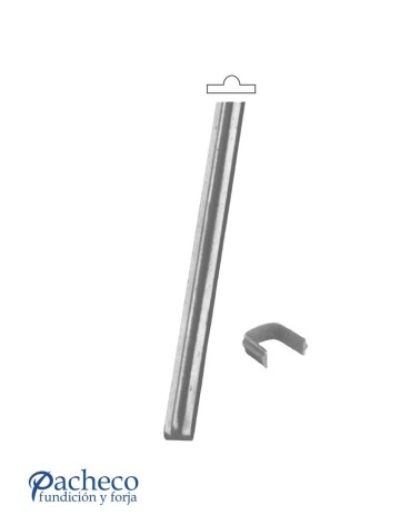 Pletina de Forja para Grapas y Lazos de 14x4 mm