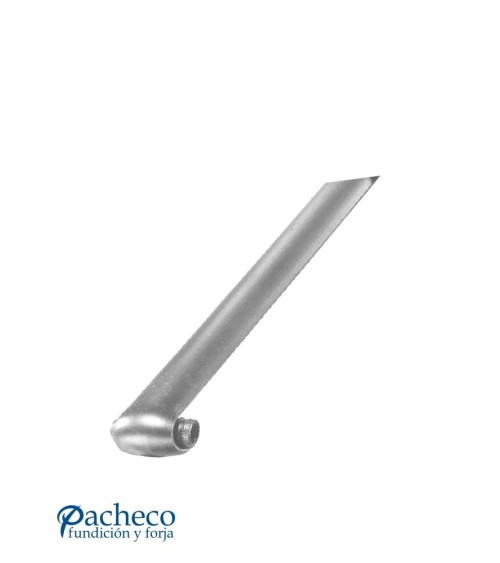 Remate para Pasamanos de Forja con Curva Cerrada Liso Media Caña 40x10 - 50x10 mm