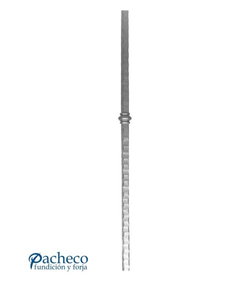 Arranques de Forja para Escalera Martillado Anillo Central  Cuadrado 30 mm