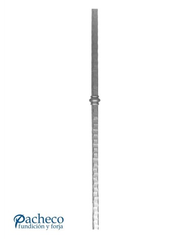 Arranques de Forja para Escalera Martillado Anillo Central  Cuadrado 30 mm