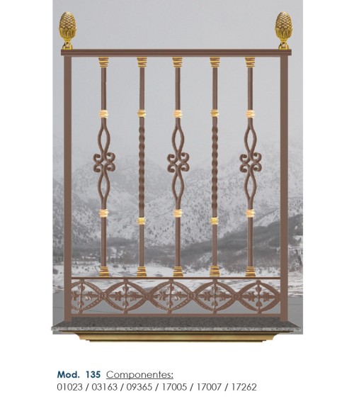 Pasamanos de Forja Plano Liso Media Caña 40x8 mm