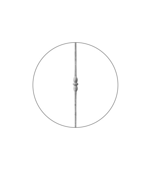 Balaustre Forjado Nudo Central Redondo 14 mm