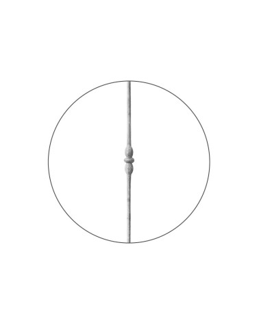 Balaustre Forjado Nudo Central Redondo 14 mm