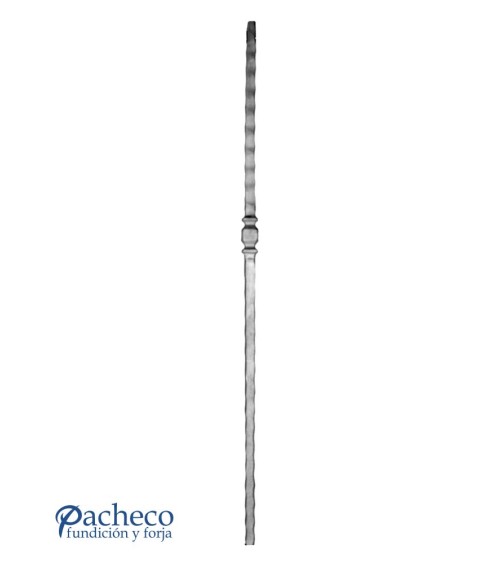 Arranques de Forja para Escalera Machado Macolla de Forja Central Cuadrado 25 mm