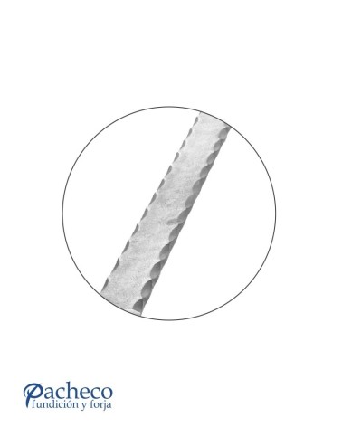 Pasamanos de Forja con Cantos Labrados Pletina 25x6 - 30x6 - 40x8 mm