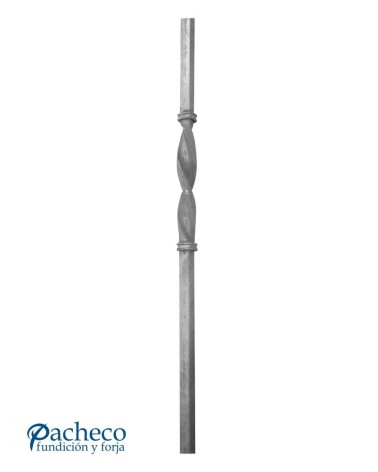 Arranques de Forja para Escalera Entrochado Central Cuadrado 30 mm