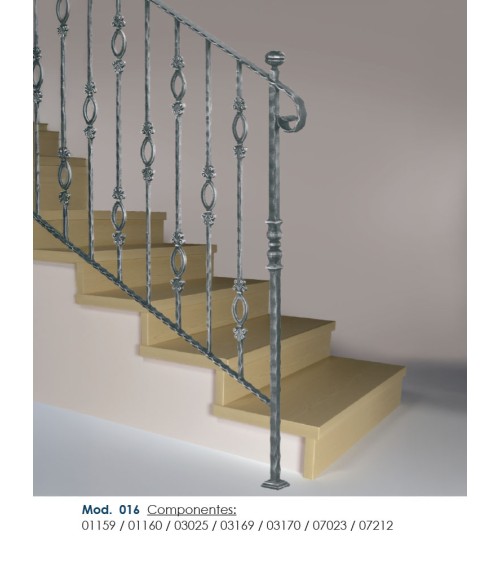 Pasamanos de Forja con Cantos Labrados Pletina 25x6 - 30x6 - 40x8 mm