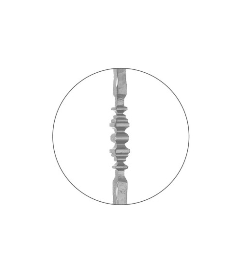 Arranques de Forja para Escalera Martillado Adorno Central de Forja Cuadrado 25 mm