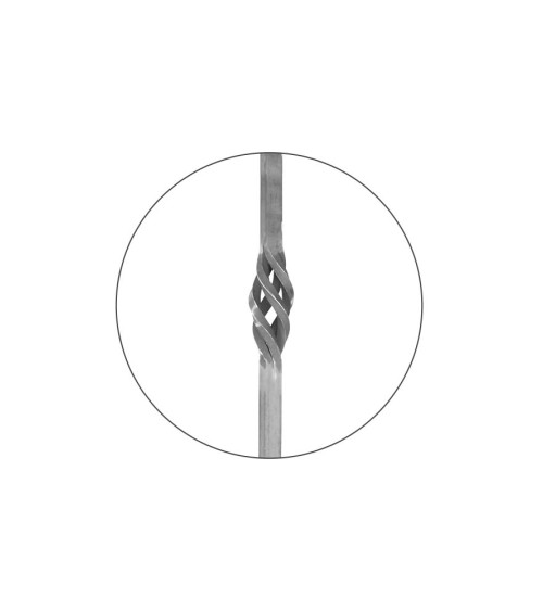 Arranques de Forja para Escalera Piña Central Cuadrado 40 mm