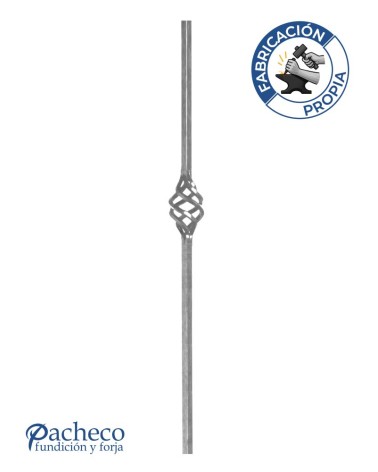 Arranques de Forja para Escalera Piña Central Cuadrado 30 mm