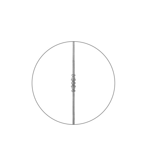 Balaustre Forjado Macolla Central  Redondo 14 mm