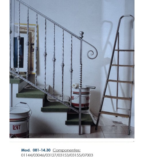 Arranques de Forja para Escalera Entorchado Central Cuadrado 25mm - 30mm - 40mm