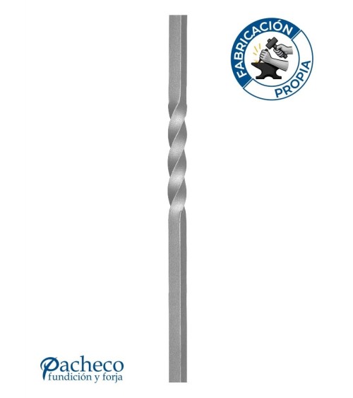 Arranques de Forja para Escalera Entorchado Central Cuadrado 25mm - 30mm - 40mm