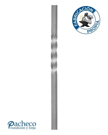 Arranques de Forja para Escalera Entorchado Central Cuadrado 25mm - 30mm - 40mm