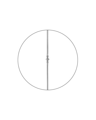 Balaustre Forjado Nudo Central Forja Redondo 14 mm