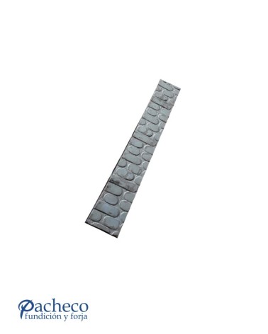 Pasamanos de Forja Prensado con Estampación de Piedra Pletina 40x8 mm