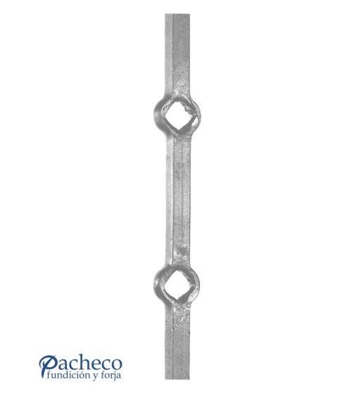 Barra Perforada de Forja Agujeros Rombos 14-16-20 mm